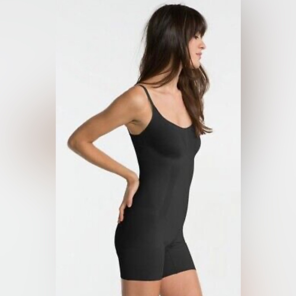 NWOT Spanx Oncore Mid Thigh Women’s Shapewear Bodysuit Black XL